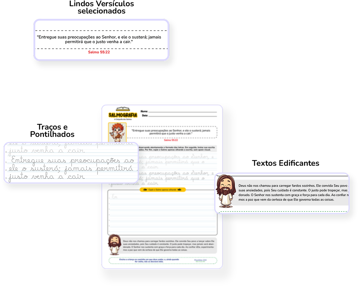 Caligrafia Cursiva com os Salmos - salmografia