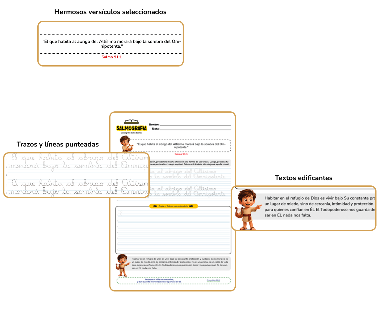 Caligrafia Cursiva com os Salmos - salmografia